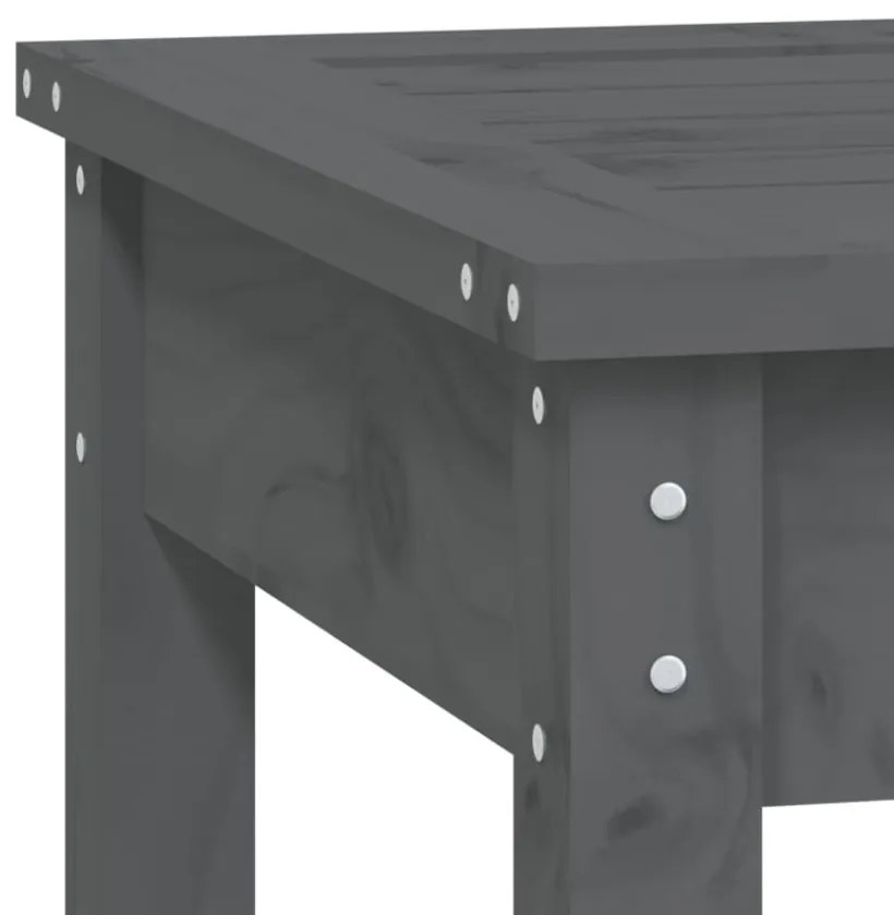 szürke tömör fenyőfa kerti pad 109x44x45 cm