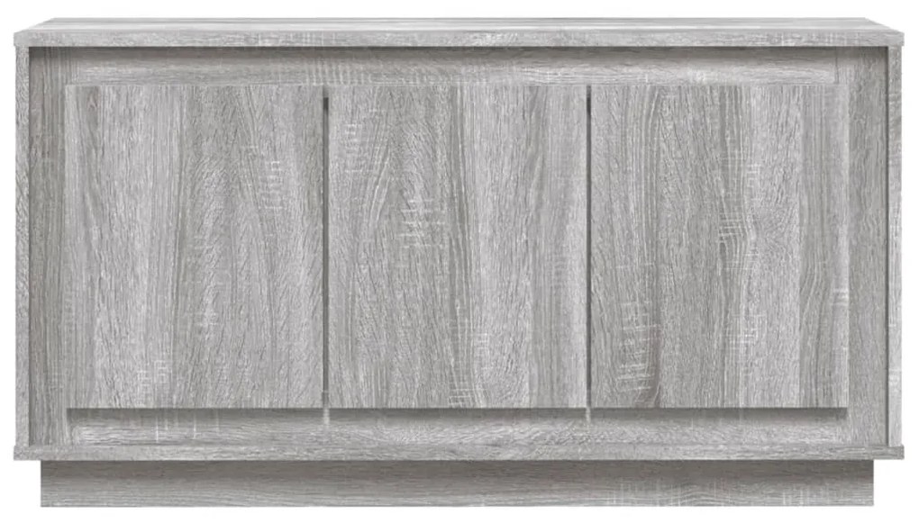 szürke sonoma színű szerelt fa tálalószekrény 102x35x55 cm