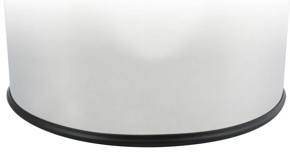 Fényes ezüstszínű acél érintésre nyíló szemetes 30 l – MSV