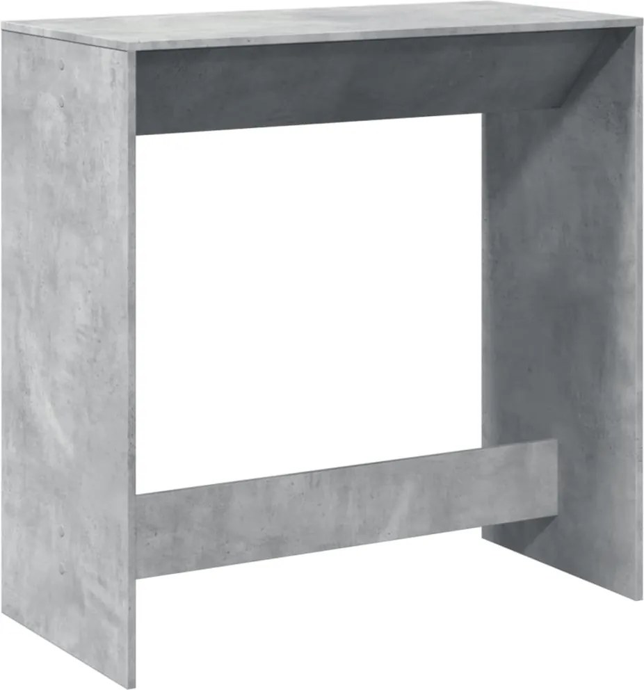 vidaXL betonszürke szerelt fa bárasztal 102 x 50 x 103,5 cm