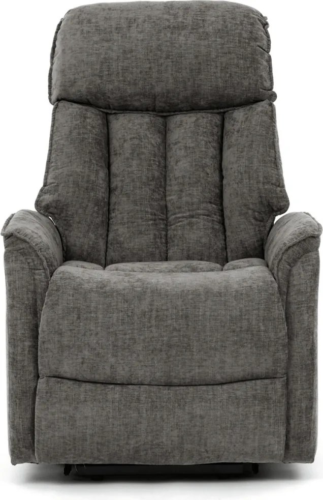 Szürke elektromos relaxfotel kábeles vezérléssel, szövet kárpitozással, TV-H9727 GREY2