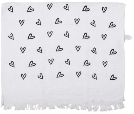 Konyhai kéztörlő 40x66cm pamut, Hearts