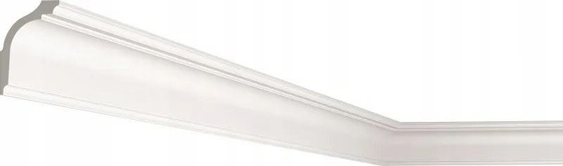 Mennyezeti díszléc fehér tartós karnis 8,5x6cm sarok függönykarnis