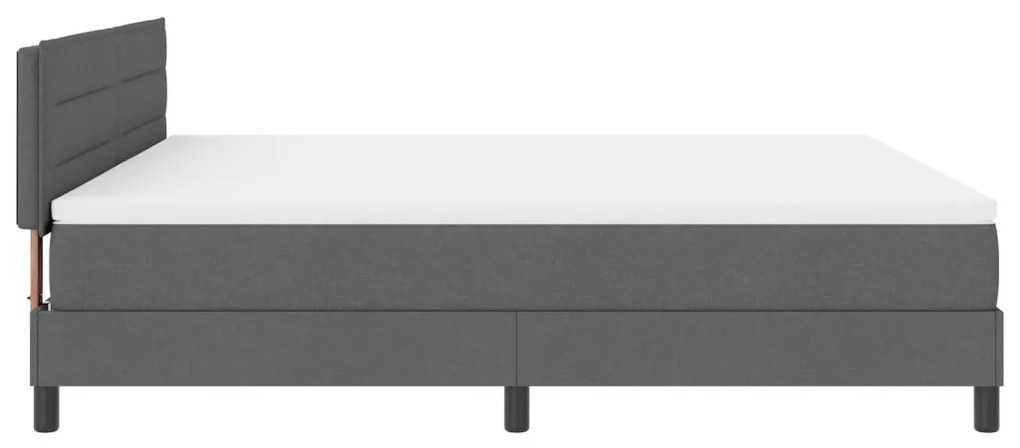 Boxspring Ágy Matrac Mályva Szürke 180x200 cm Szövet
