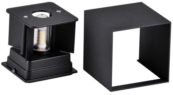 Kültéri fali lámpa KIOTO 1xG9/5W/230V IP44 fekete