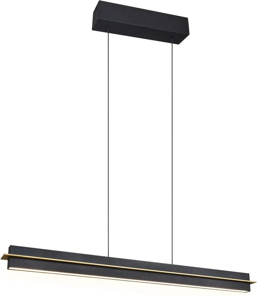TRIO 346710180 EMERSON Modern Led Függesztett Lámpa Fekete LED IP20