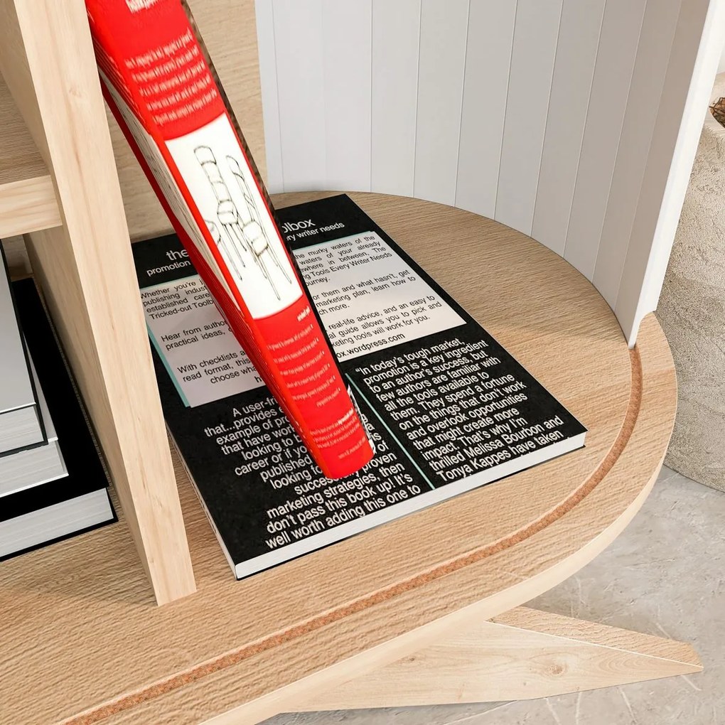 Stor Oak and White konzolasztal