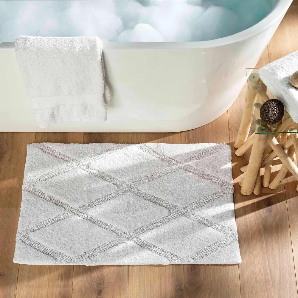 Fehér fürdőszobai kilépő 50x80 cm Thais – douceur d'intérieur