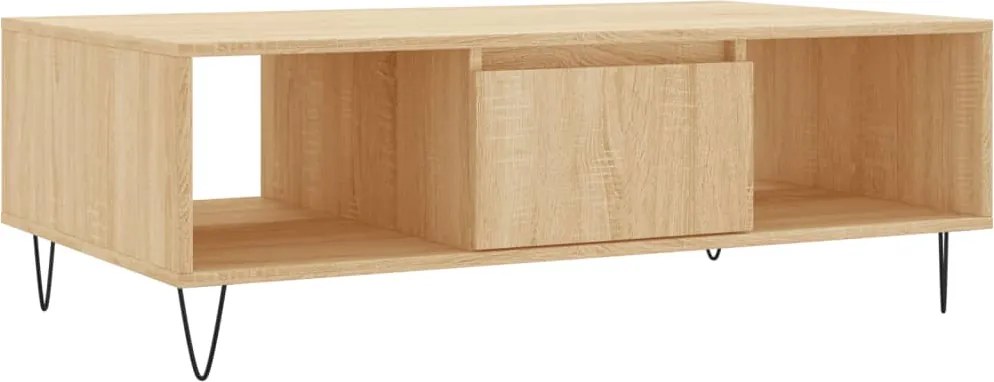 vidaXL sonoma tölgy színű szerelt fa dohányzóasztal 104 x 60 x 35 cm