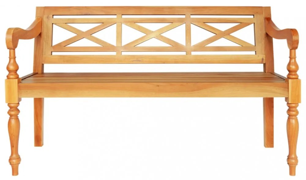 világosbarna tömör mahagóni Batavia pad 123 cm