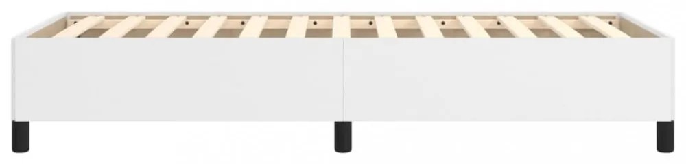fehér műbőr ágykeret 80 x 200 cm