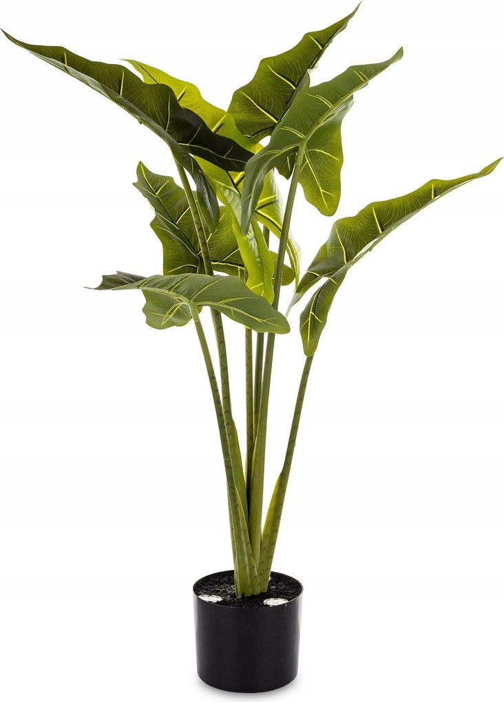 Alokázia nagy dekoratív növény virág magas fa Led távirányítóval 97 cm