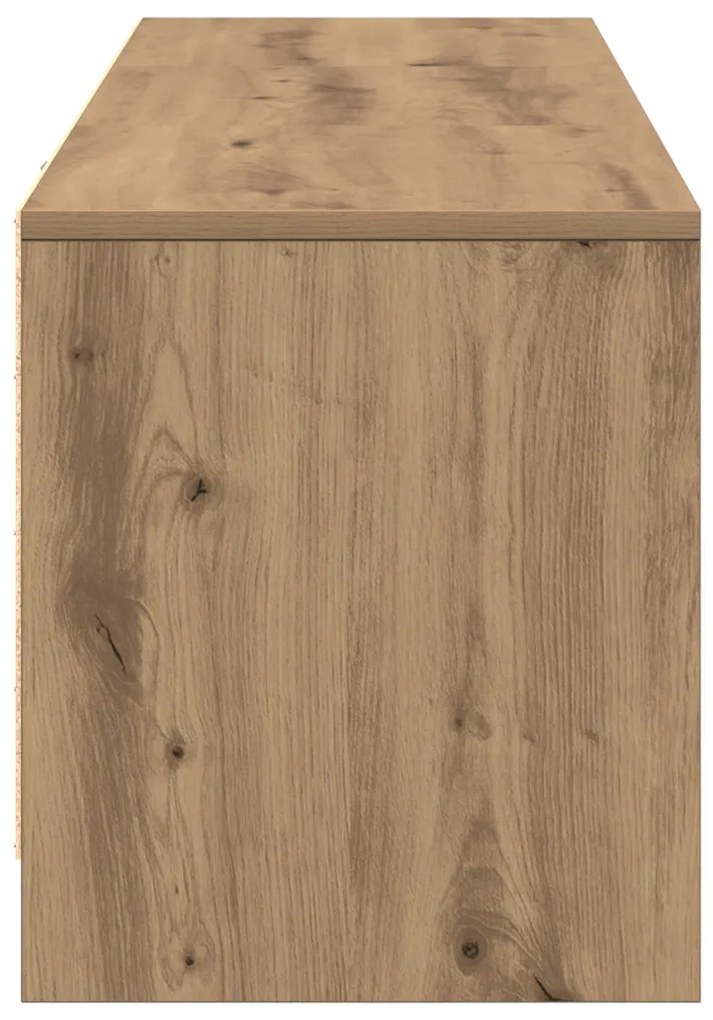 TV szekrény LED-del Kézműves tölgy 140x34x40 cm Szerelt fa
