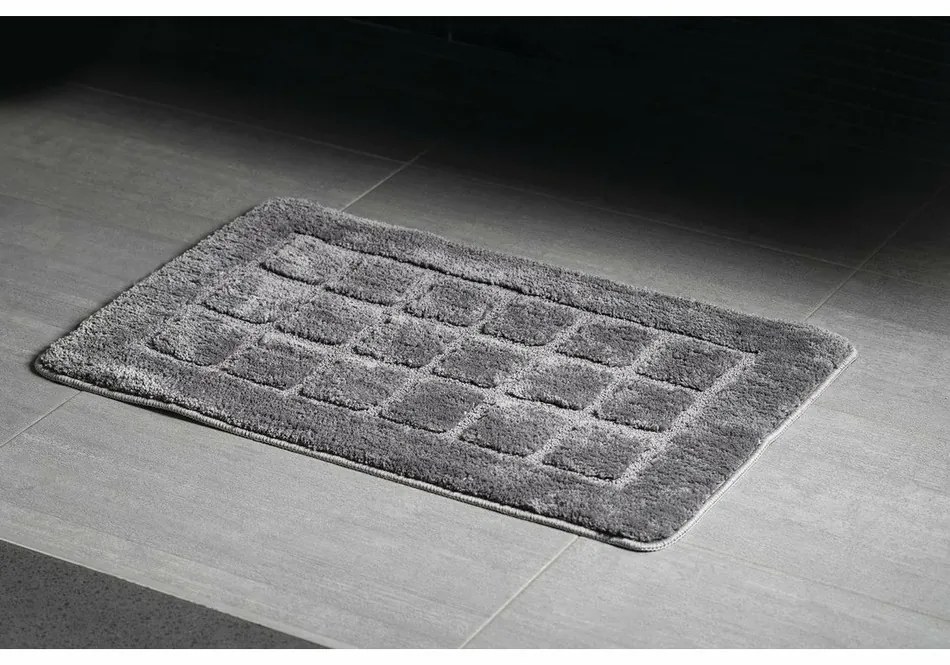 RIDDER 1712300 Delhi fürdőszoba szőnyegcsúszásgátlóval 50 x 80 cm, sötét szürke