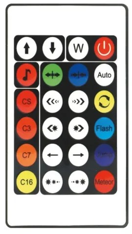 LED RGBW Dimmelhető állólámpa LOLLY LED/5W/230V + távirányítás