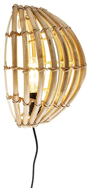 Rusztikus fali lámpa bambuszból - Canna