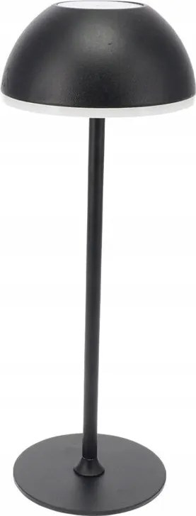 Fém Asztali Lámpa Fekete 30X10X10CM Állítható Fényerővel Akkumulátorral