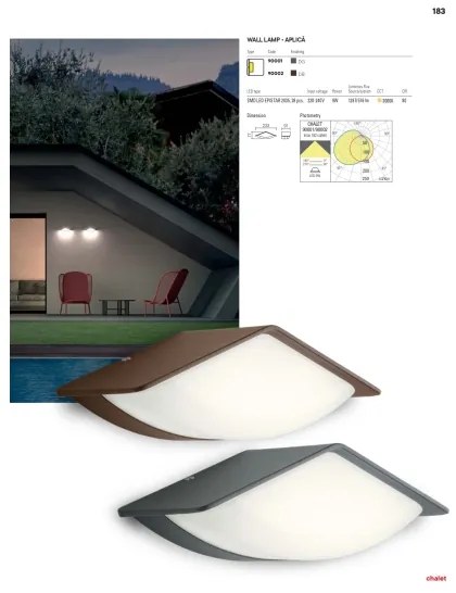 Redo 90002 - LED kültéri fali lámpatest CHALET LED/8W/230V IP54
