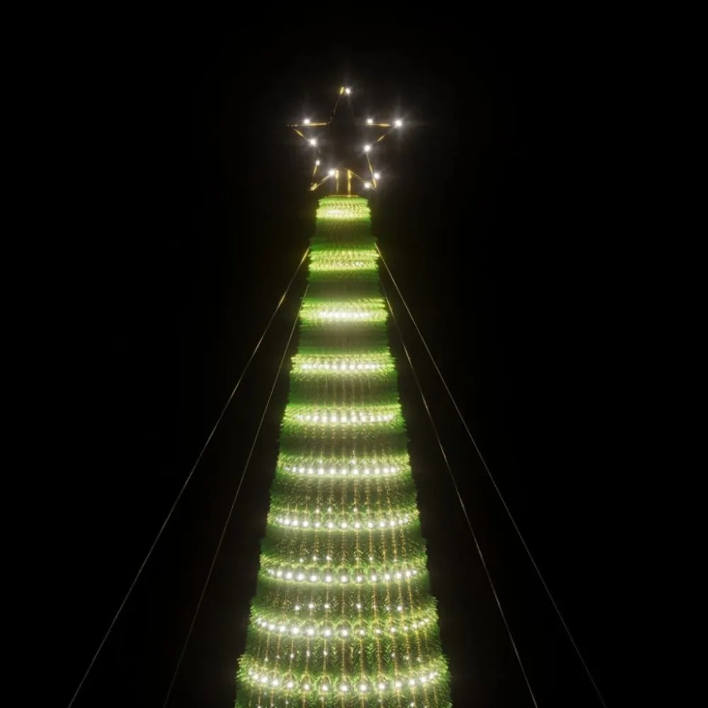 hideg fehér LED karácsonyfa 1544 LED 500 cm