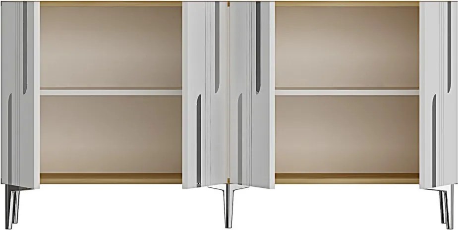 Nota 150 - Sapphire Oak, White, Silver