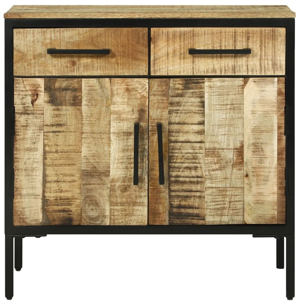 büféasztal 70x35x70 cm Tömör durva fa mangó