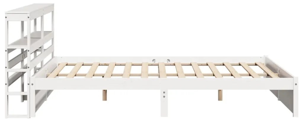 fehér ágykeret fejtámlával matrac nélkül 200x200 cm