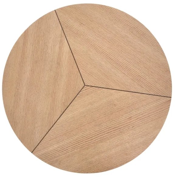 Kávésasztal KARIDA 41x80 cm bézs/fekete