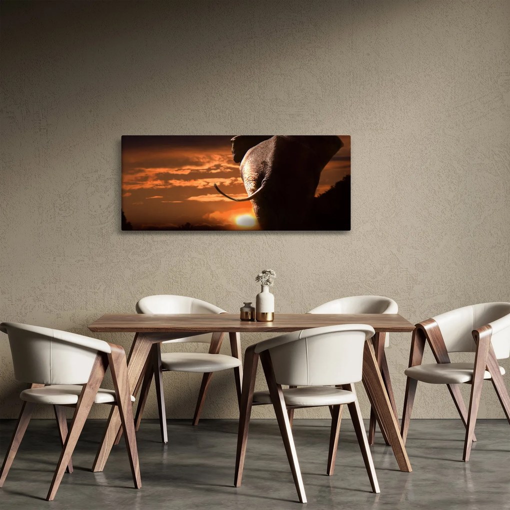 Elefánt képe (120x50 cm)