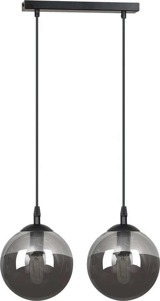 EMIBIG 712-2 COSMO Többágú Függesztett Lámpa Fekete, Grafit E14/T26 IP20