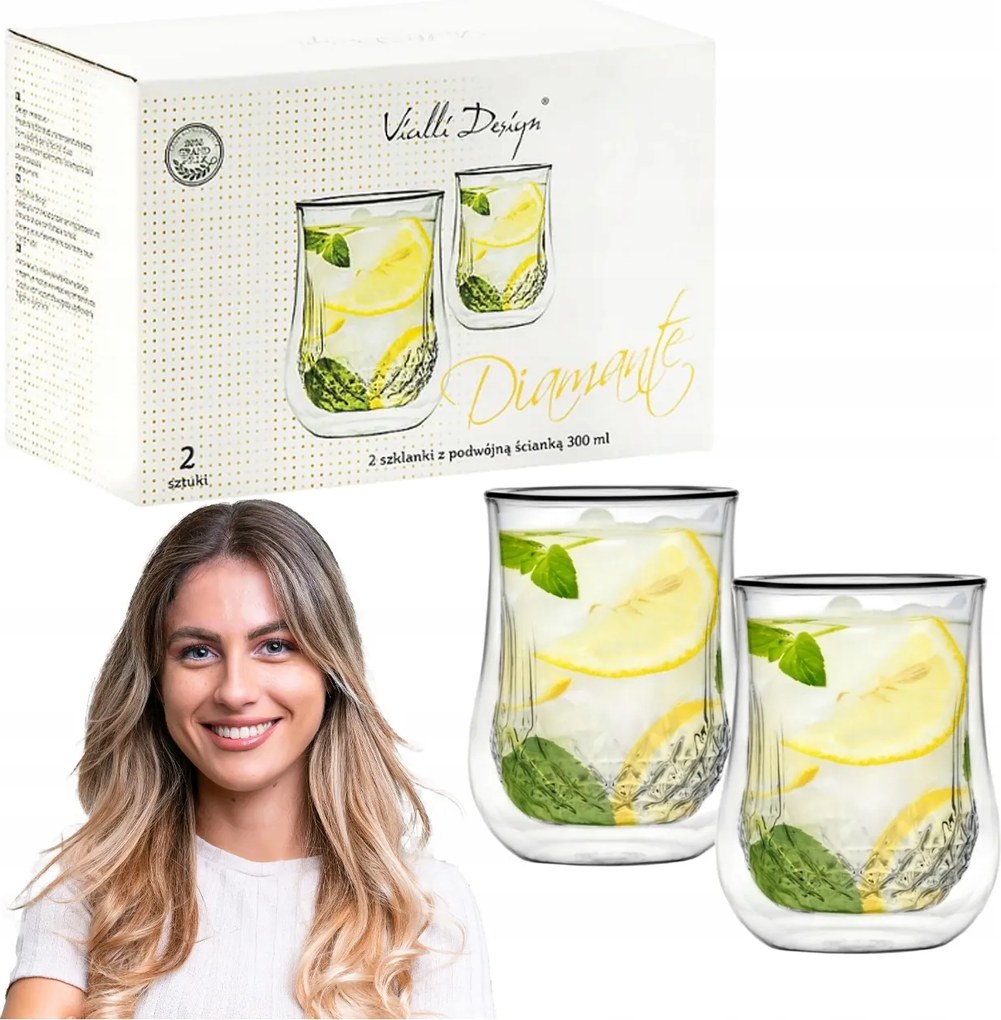 Duplafalú Kávés És Teás Poharak Vialli Design 300 ML 2 Db