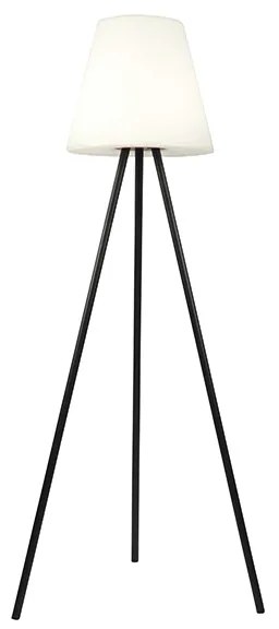 Modern kültéri állólámpa fekete IP44 LED-del, napelemes - Virginia