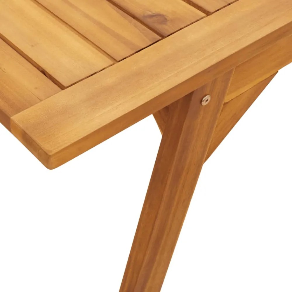 tömör akácfa kerti étkezőasztal 110 x 56 x 75 cm