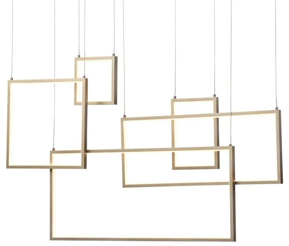 Redo 01-2317 - fényerőszabályozható LED kábeles függeszték PLANA LED/80W/230V arany