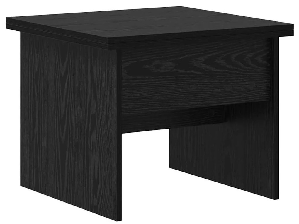 vidaXL Dohányzóasztal Fekete tölgy 55 x 54,5 x 45 cm Faanyag