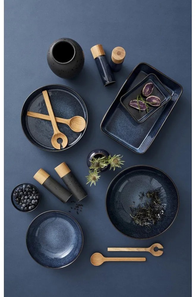 Sötétkék kerámia só- és borsőrlő szett 2 db-os Gastro Blue – Bitz