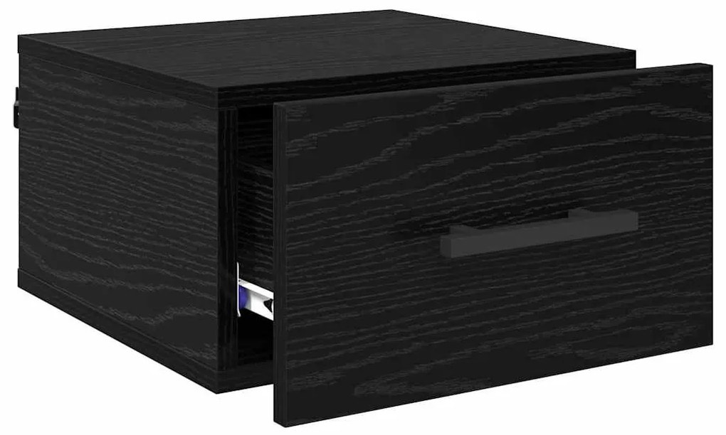 vidaXL Éjjeliszekrény Musta tammi 35 x 35 x 20 cm Faanyag