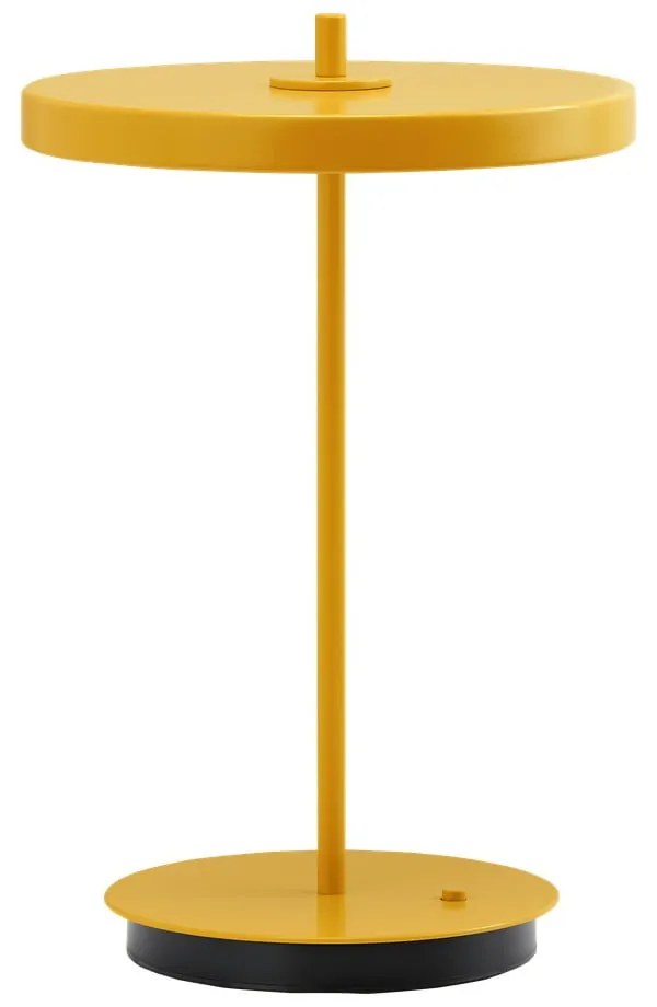 Sárga fém LED asztali lámpa fém búrával (magasság 31 cm) Asteria Move – UMAGE