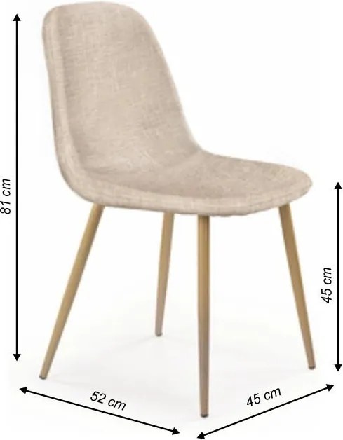 Krém étkezőszék LEGA