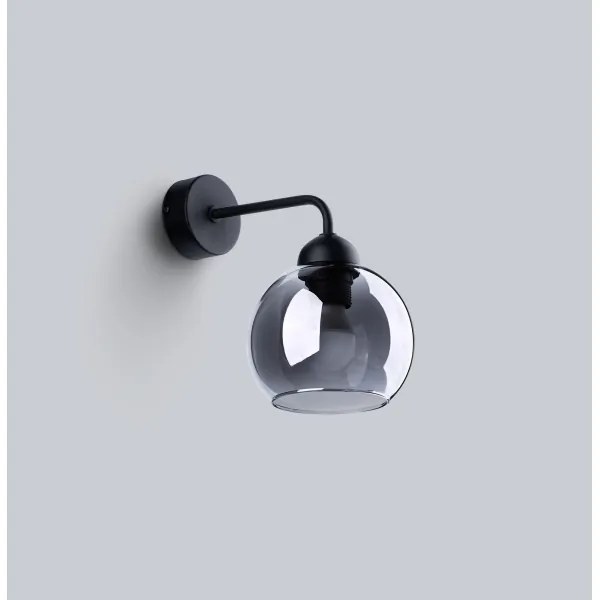 Sollux SL.1139 - Fali lámpa ALINO 1xE27/60W/230V fekete