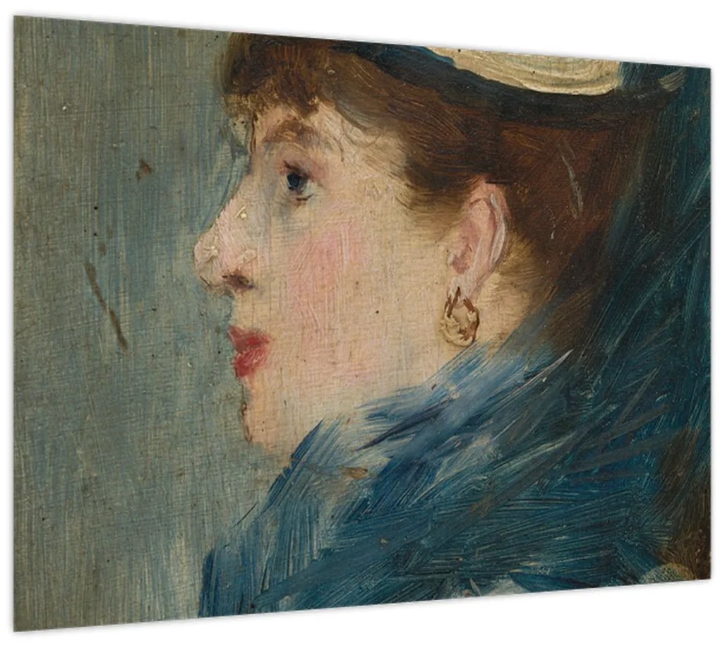 Üveg kép - Edouard Manet, Portrait of a Lady, reprodukciók (70x50 cm)