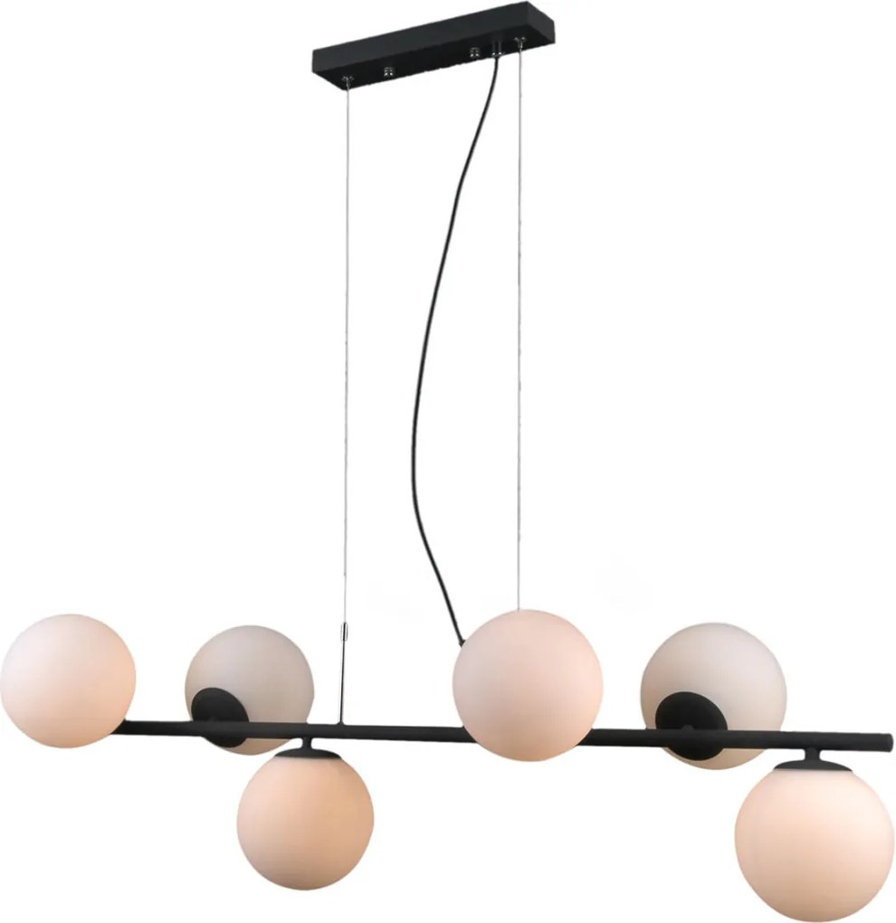 ITALUX PND-5510-6-BK RADDI Modern Függesztett Lámpa Fehér, Fekete G9 IP20