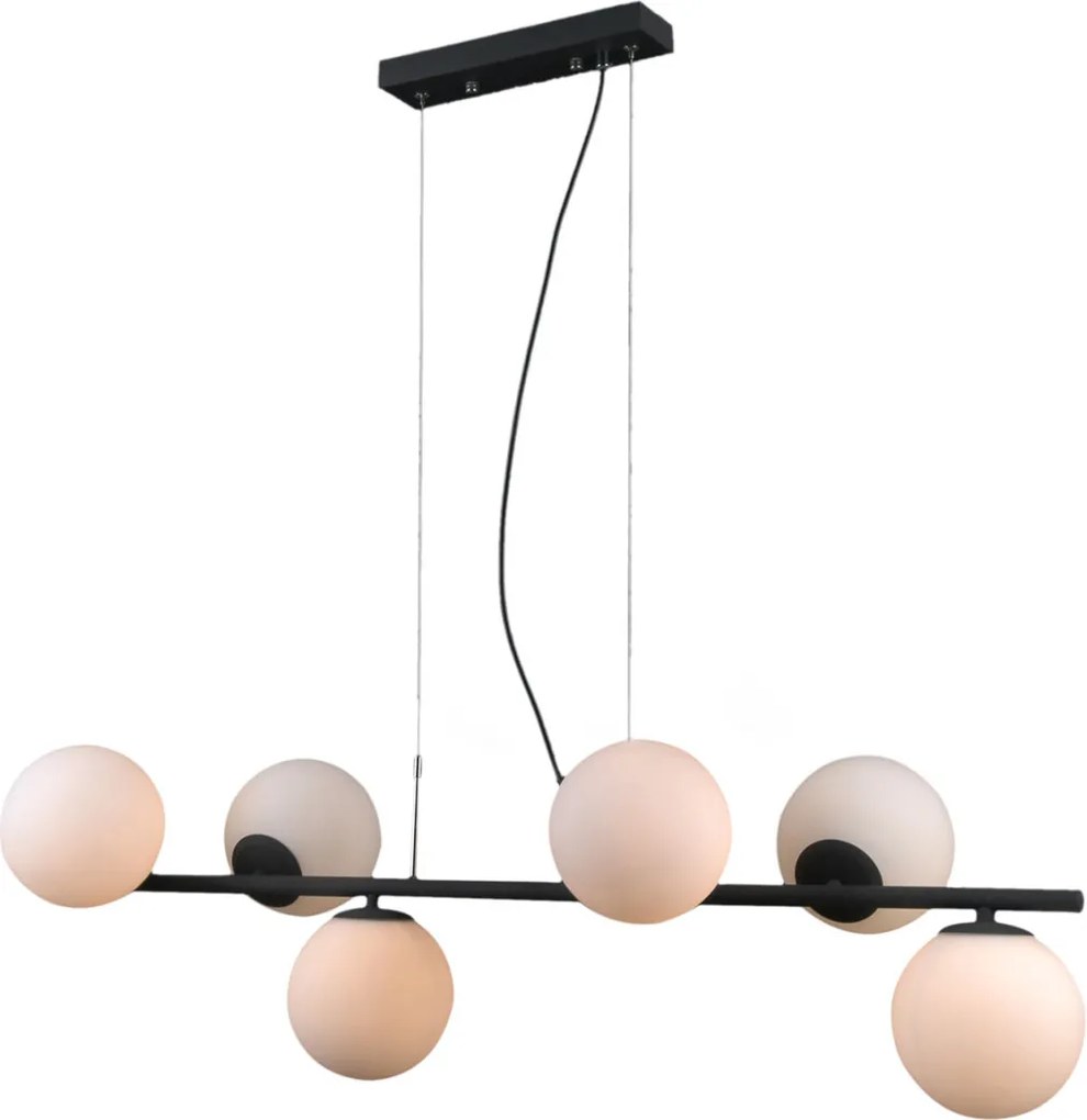 Italux RADDI PND-5510-6-BK Függőlámpa 6x5W/G9 IP20