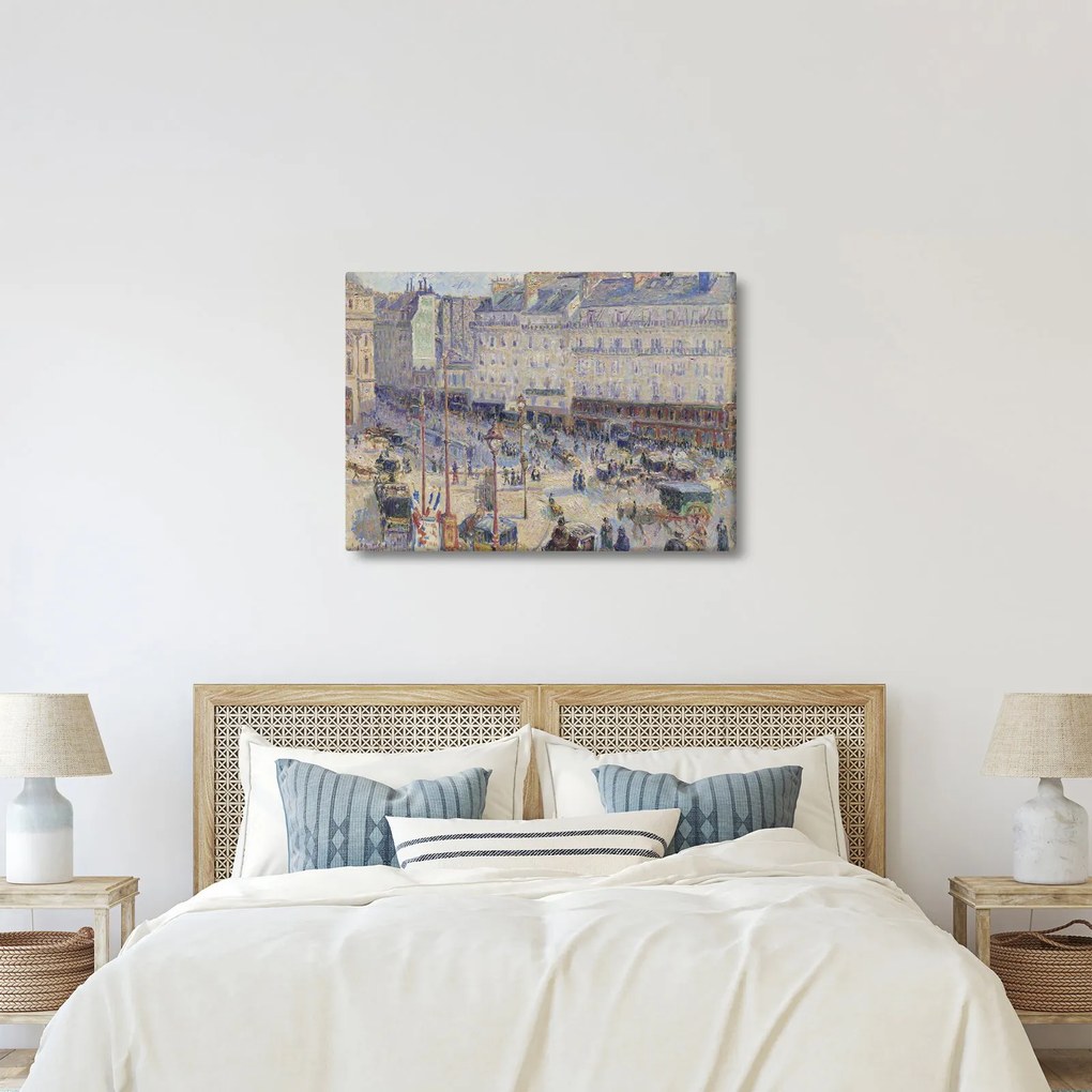 Kép - Camille Pissarro, The Place du Havre, reprodukciók (70x50 cm)
