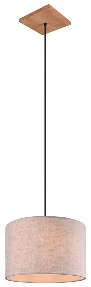 Bézs függőlámpa textil búrával ø 35 cm Elmau – Trio