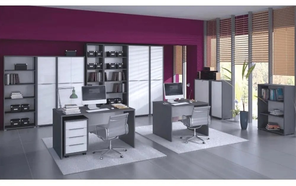 Íróasztal Hamila NEW TYP 17 (grafit + fehér). 1028779