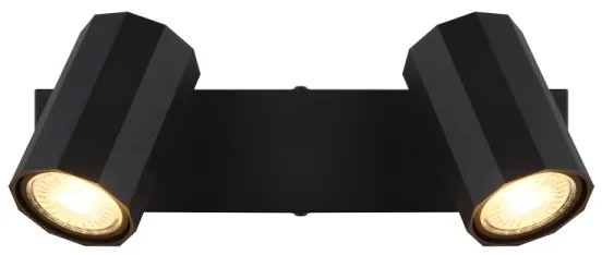 Globo 57918-2B - Spotlámpa JAMES 2xGU10/25W/230V fekete