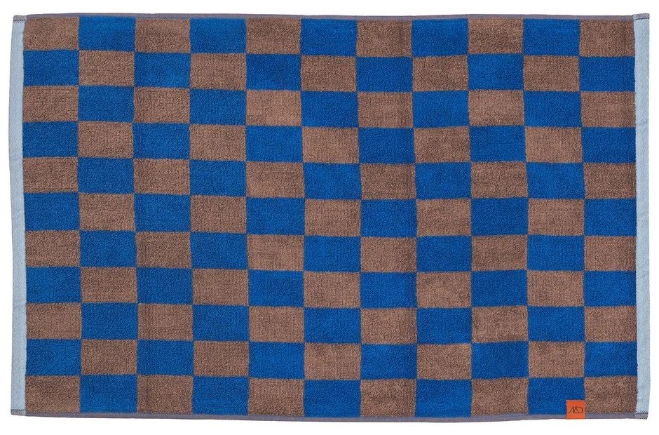 Kék-barna bio pamut fürdőszobai kilépő 50x80 cm Retro – Mette Ditmer Denmark