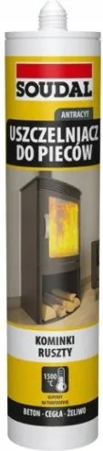 Tömítőanyag Soudal kályhákhoz 280 ml Antracit