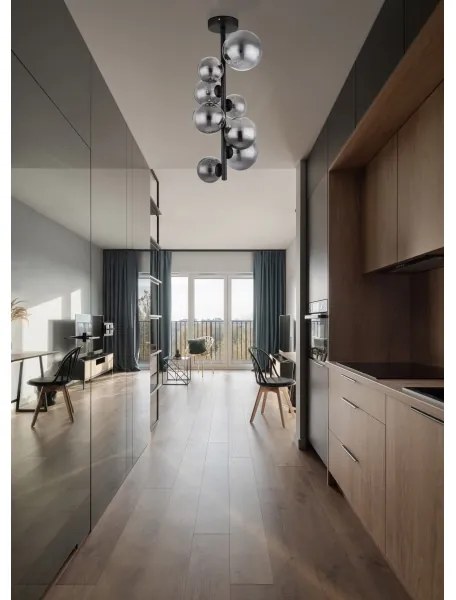 Globo 56133-8D - LED Csillár rúdon RIHA 8xG9/3W/230V