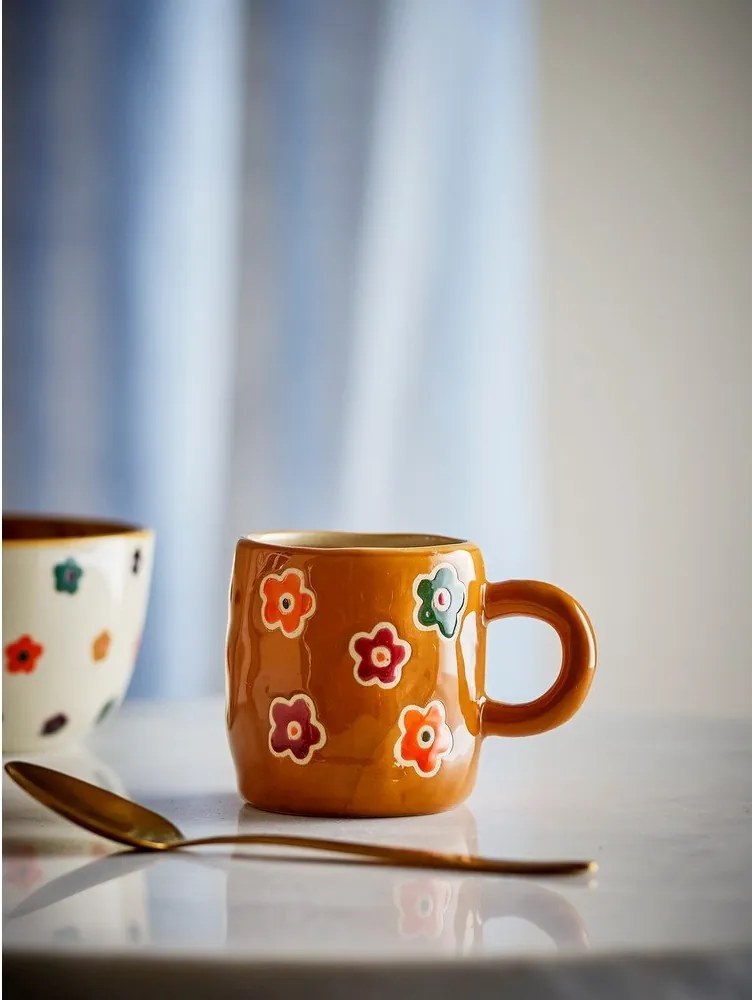 Barna kőedény gyerek bögre 130 ml Addy – Bloomingville Mini